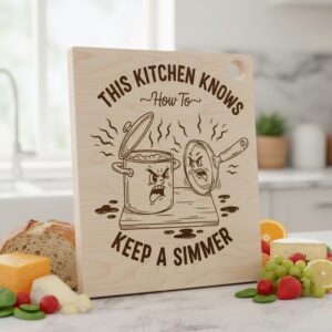 Funny Kitchen Humor Bundle, Charcuterie Board Engraving Designs, 20 Styles