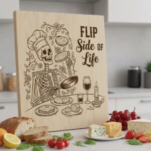 Gothic Engraving Bundle for Boards, Skeleton Barista, Vintage Floral Charcuterie