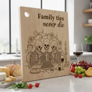 Gothic Engraving Bundle for Boards, Skeleton Barista, Vintage Floral Charcuterie