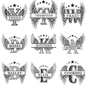 Heraldic Monogram Bundle, Family Crest Designs, Vintage Charcuterie Engraving Art