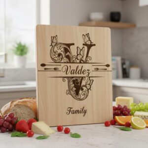 Monogram Bundle for Chopping Boards, 52 Vintage Engraving Designs, Family Name Files