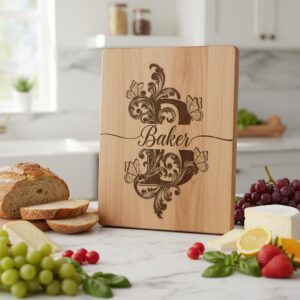 Monogram Bundle for Chopping Boards, 52 Vintage Engraving Designs, Family Name Files