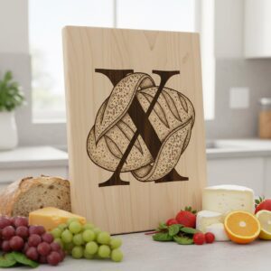 Monogram Engraving File, 52 Culinary Alphabet Designs for Charcuterie Boards