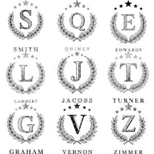 Monogram Engraving File for Chopping Board, Personalized Charcuterie Name Designs Bundle