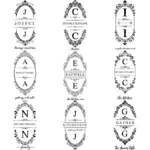 Monogram Engraving Files, Vintage Frames for Charcuterie Boards, Family Name Art