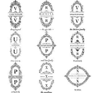Monogram Engraving Files, Vintage Frames for Charcuterie Boards, Family Name Art
