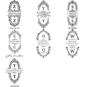 Monogram Engraving Files, Vintage Frames for Charcuterie Boards, Family Name Art