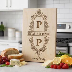 Monogram Engraving Files, Vintage Frames for Charcuterie Boards, Family Name Art