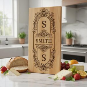 Monogram Engraving Files, Vintage Frames for Charcuterie Boards, Family Name Art