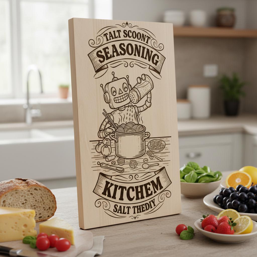 Vintage Engraved Board Design, Charcuterie Laser Template, Funny Animal Family Decor