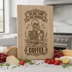 Vintage Engraved Board Design, Charcuterie Laser Template, Funny Animal Family Decor