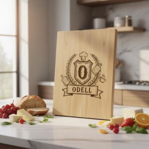 Vintage Monogram Family Crest Designs, 52 Charcuterie Board Engraving Files