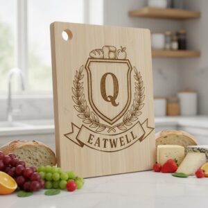 Vintage Monogram Family Crest Designs, 52 Charcuterie Board Engraving Files