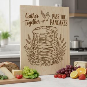 Whimsical Bread Board Engraving Bundle, Funny Charcuterie, Family Name Decor