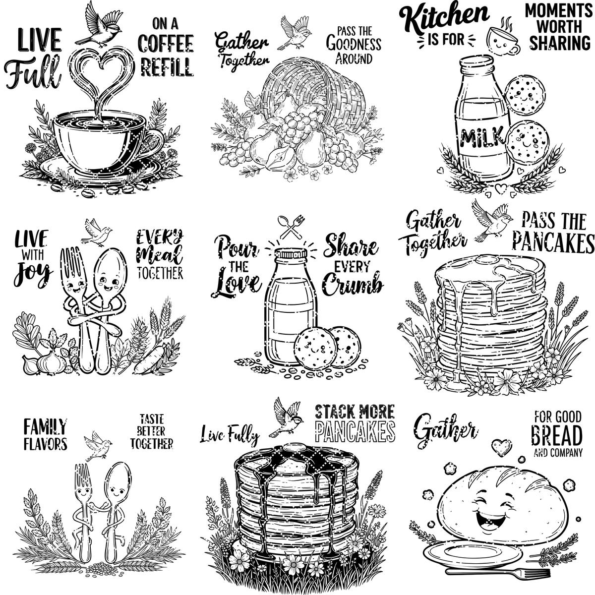 Whimsical Bread Board Engraving Bundle, Funny Charcuterie, Family Name Decor