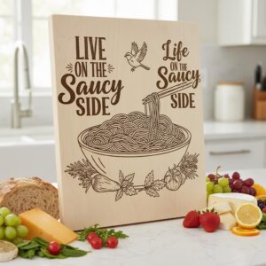 Whimsical Bread Board Engraving Bundle, Funny Charcuterie, Family Name Decor