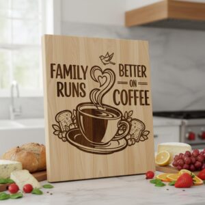 Whimsical Bread Board Engraving Bundle, Funny Charcuterie, Family Name Decor