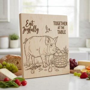 Whimsical Bread Board Engraving Bundle, Funny Charcuterie, Family Name Decor