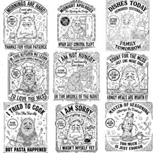 Whimsical Doodle Breakfast Charcuterie Engraving Design Bundle for Boards