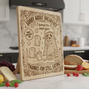 Whimsical Doodle Breakfast Charcuterie Engraving Design Bundle for Boards