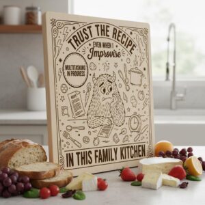 Whimsical Doodle Breakfast Charcuterie Engraving Design Bundle for Boards