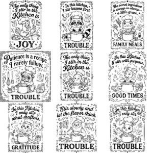 Animal Chef Board Engraving Designs Bundle, 20 Kitchen Charcuterie Files