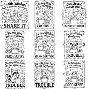 Animal Chef Board Engraving Designs Bundle, 20 Kitchen Charcuterie Files