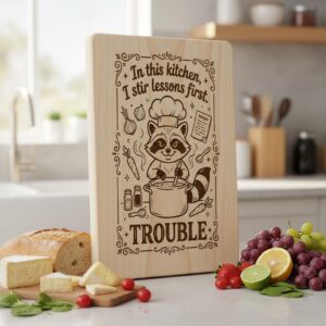 Animal Chef Board Engraving Designs Bundle, 20 Kitchen Charcuterie Files