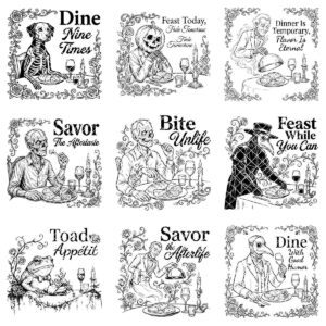 Animal Chef Designs Bundle, Kitchen Engraving Files, Laser Art for Charcuterie Board