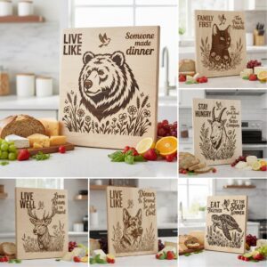 Charcuterie Board Bundle, 41 Vintage Kitchen Engraving Designs for Foodie Gifts
