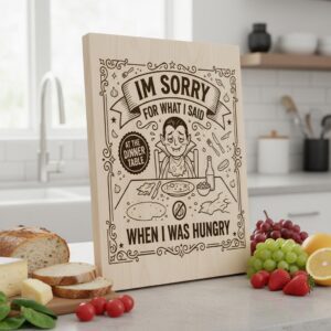 Charcuterie Board Designs, Funny Kitchen Vintage Cartoon Art for Laser Engraving