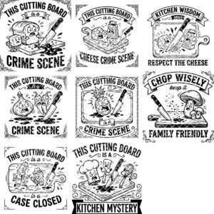 Charcuterie Board Engraving Bundle, 21 Funny Kitchen Designs, Chopping Board Art