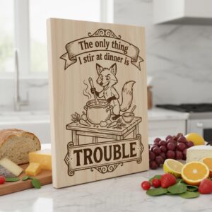 Charcuterie Board Engraving Bundle, Whimsical Vintage Line Art, Animal Chef Banner
