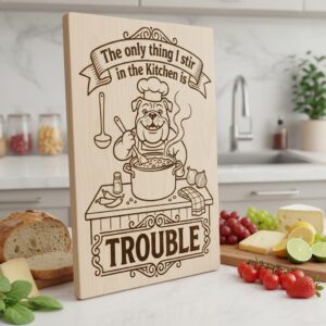 Charcuterie Board Engraving Bundle, Whimsical Vintage Line Art, Animal Chef Banner