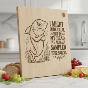 Charcuterie Board Engraving File, Funny Animal Quote, Kitchen Decor Digital Download