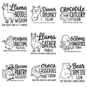 Charcuterie Board Engraving File, Funny Kitchen Animal Art Bundle, Serving Board