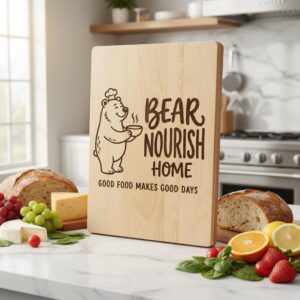 Charcuterie Board Engraving File, Funny Kitchen Animal Art Bundle, Serving Board