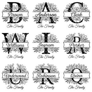 Chopping Board Monogram Engraving Bundle, Custom Alphabet Family Name Designs