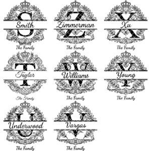 Elegant Monogram Bundle, Family Name Engraving Files for Boards and Wood Signs