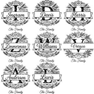 Engraving File Bundle, Bread Board Decor, Rustic Kitchen, Custom Monogram Family Name