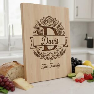 Engraving File Bundle, Bread Board Decor, Rustic Kitchen, Custom Monogram Family Name