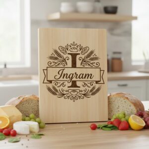 Engraving File Bundle, Bread Board Decor, Rustic Kitchen, Custom Monogram Family Name