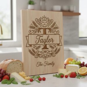 Engraving File Bundle, Bread Board Decor, Rustic Kitchen, Custom Monogram Family Name