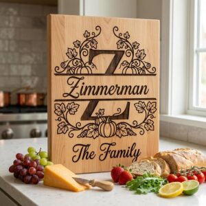 Family Monogram Alphabet Bundle, Custom Name Engraving Files, Vine Surname Art