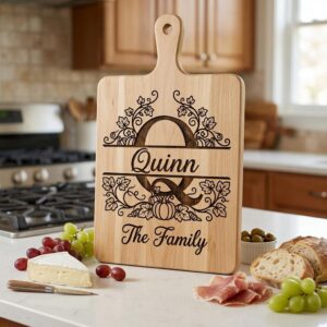 Family Monogram Alphabet Bundle, Custom Name Engraving Files, Vine Surname Art