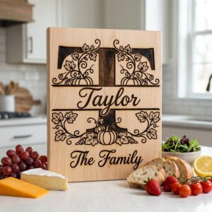 Family Monogram Alphabet Bundle, Custom Name Engraving Files, Vine Surname Art