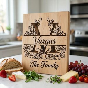 Family Monogram Alphabet Bundle, Custom Name Engraving Files, Vine Surname Art