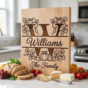 Family Monogram Alphabet Bundle, Custom Name Engraving Files, Vine Surname Art