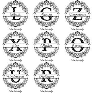 Grapevine Monogram Alphabet Engraving Bundle, Custom Family Name Board