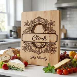 Lemon Branch Monogram Alphabet, Custom Family Name Laser Engraving Bundle